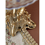 Чаша с цветочным орнаментом на ножке в виде бронзового ангела Eden Garden варинант исполнения - 10 | Loft Concept в Уфе