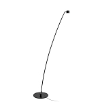 Торшер с изогнутой черной металлической стойкой и цилиндрическим плафоном Davide Groppi варинант исполнения - 8 | Loft Concept в Уфе