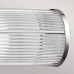 Бра для ванных комнат горизонтальное с 2-мя прозрачными рифлеными цилиндрическими плафонами Feiss варинант исполнения - 4 | Loft Concept в Уфе