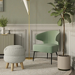 Современное мягкое кресло на металлических ножках Rakush Pistachio варинант исполнения - 8 | Loft Concept в Уфе