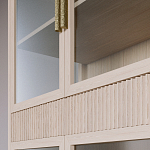 Витрина Primo со стеклянными фасадами и 2 ящиками Светлый дуб варинант исполнения - 6 | Loft Concept в Уфе