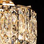 Потолочный светильник круглый с прозрачными подвесками Lunet варинант исполнения - 4 | Loft Concept в Уфе