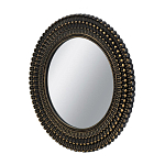 Зеркало круглое с текстурированным дизайном рамы Helios варинант исполнения - 2 | Loft Concept в Уфе