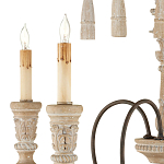 Люстра с состаренными резными элементами Big Graceful Profile варинант исполнения - 1 | Loft Concept в Уфе