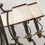 Люстра бронзового цвета с бежевыми абажурами из органзы в классическом стиле Hinkley варинант исполнения - 13 | Loft Concept в Уфе