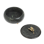 Шкатулка круглая из натурального камня змеевик Stone Casket варинант исполнения - 4 | Loft Concept в Уфе