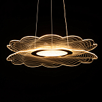 Люстра с прозрачным волнистым плафоном в форме цветка Ethereal Bloom варинант исполнения - 7 | Loft Concept в Уфе