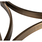 Столик журнальный с круглой мраморной столешницей Unique Stone Design варинант исполнения - 5 | Loft Concept в Уфе