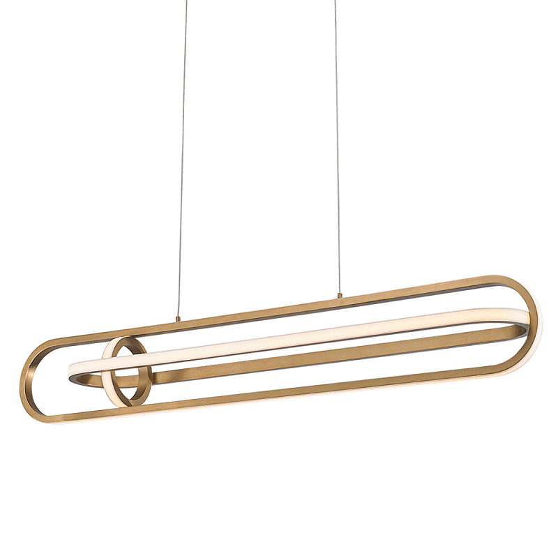 Подвесной светильник с вытянутой овальной формой Eurofase Белый Золотой Черный матовый в Уфе | Loft Concept 