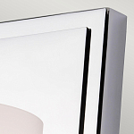 Бра для ванных комнат с белым цилиндрическим плафоном на прямоугольном основании цвета хром Feiss варинант исполнения - 2 | Loft Concept в Уфе