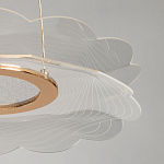 Люстра с прозрачным волнистым плафоном в форме цветка Ethereal Bloom варинант исполнения - 10 | Loft Concept в Уфе