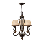 Люстра бронзового цвета с бежевыми абажурами из органзы в классическом стиле Hinkley варинант исполнения - 14 | Loft Concept в Уфе