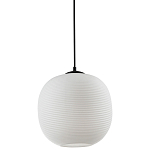 Подвесной светильник со стеклянным рельефным плафоном белый Perforated Glass 25 варинант исполнения - 1 | Loft Concept в Уфе