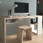 Письменный стол прямоугольный с полочкой под столешницей EcoComb варинант исполнения - 2 | Loft Concept в Уфе