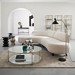 Приставной стол из сплава алюминия Solaris варинант исполнения - 3 | Loft Concept в Уфе