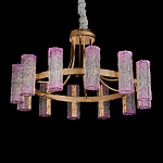 Люстра круглая с текстурными цилиндрическими плафонами Glimpse варинант исполнения - 2 | Loft Concept в Уфе