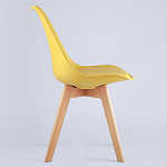 Стул с основой из пластика и мягким сиденьем Arvika Yellow варинант исполнения - 3 | Loft Concept в Уфе