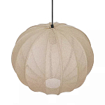 Подвесной светильник с бежевым тканевым абажуром Modern Textured Table Lamp варинант исполнения - 3 | Loft Concept в Уфе