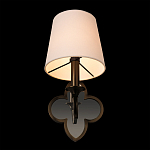 Бра с белым текстильным абажуром и фигурным основанием с зеркальной вставкой Vitorino варинант исполнения - 17 | Loft Concept в Уфе