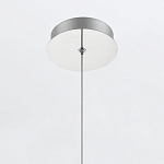 Подвесной светильник хромированного цвета с прозрачным цилиндрическим стеклянным плафоном Eurofase варинант исполнения - 7 | Loft Concept в Уфе