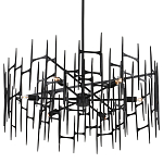 Люстра черная остроконечной формы Black Satin варинант исполнения - 4 | Loft Concept в Уфе