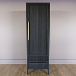 Узкий Шкаф Primo с 2 выдвижными ящиками Черный дуб варинант исполнения - 2 | Loft Concept в Уфе