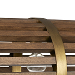 Люстра линейная полукруглой формы Wooden Horseshoe варинант исполнения - 1 | Loft Concept в Уфе