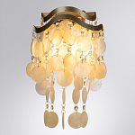 Бра с белыми перламутровыми подвесками и золотистыми волнистыми элементами SHELL варинант исполнения - 1 | Loft Concept в Уфе