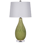 Настольная лампа зеленая грушевидной формы Rich Green Glaze варинант исполнения - 3 | Loft Concept в Уфе