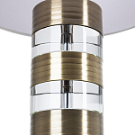 Настольная лампа с цилиндрическим основанием и белым абажуром Crystal Harmony  варинант исполнения - 2 | Loft Concept в Уфе