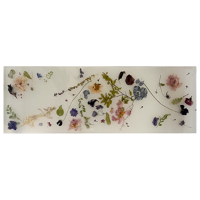Поднос для ванны из эпоксидной смолы с цветами белая Epoxy Resin Flowers Bath Tray White Белый Мульти Поднос для ванны из эпоксидной смолы с цветами белая Epoxy Resin Flowers Bath Tray White Белый Мульти в Уфе | Loft Concept
