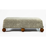 Банкетка Wakonda Gray Zebra с деревянными шариками  варинант исполнения - 2 | Loft Concept в Уфе