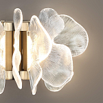 Бра с крупными прозрачными лепестками с рельефной поверхностью Ethereal Bloom варинант исполнения - 5 | Loft Concept в Уфе