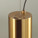 Подвесной светильник с цилиндрическим плафоном из алебастра PEARLS Suspension варинант исполнения - 5 | Loft Concept в Уфе