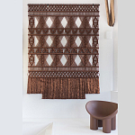 Панно Макраме коричневый цвет  варинант исполнения - 4 | Loft Concept в Уфе
