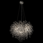 Люстра подвесная с прозрачными стеклянными подвесками в форме капель Диаметр 60 см Droplet Chandelier варинант исполнения - 13 | Loft Concept в Уфе