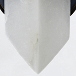 Бра черного цвета металлическое с вертикальным плафоном из алебстра Alora варинант исполнения - 3 | Loft Concept в Уфе