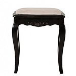 Табурет из массива березы с льяной обивкой в стиле прованс Vintage варинант исполнения - 1 | Loft Concept в Уфе