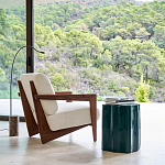 Кресло с обивкой из белого букле Armchair White Boucle варинант исполнения - 6 | Loft Concept в Уфе