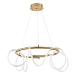 Люстра подвесная кольцевая и изогнутыми светодиодными трубками Luke Lampco Tracer Lamp варинант исполнения - 1 | Loft Concept в Уфе