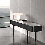 Консоль чёрная с 3-мя выдвижными ящиками Lou варинант исполнения - 2 | Loft Concept в Уфе