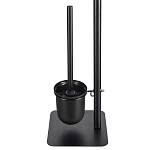 Держатель для туалетной бумаги с подвесным ершиком Black Bathroom Accessory варинант исполнения - 4 | Loft Concept в Уфе