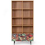 Широкий стеллаж с принтом Elise Rack варинант исполнения - 7 | Loft Concept в Уфе