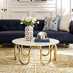 Дизайнерский журнальный столик чёрный с круглой столешницей Arycy варинант исполнения - 3 | Loft Concept в Уфе