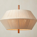 Люстра из дуба с веревчатым абажуром Rope Oak Chandelier варинант исполнения - 2 | Loft Concept в Уфе