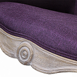 Кресло низкое в стиле прованс Louis French Armchair purple flax варинант исполнения - 4 | Loft Concept в Уфе