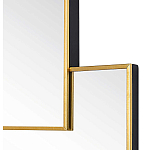 Золотое зеркальное панно из зеркальных квадратов Overlapping варинант исполнения - 1 | Loft Concept в Уфе