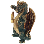 Часы в виде дракона Green Dragon with Clock варинант исполнения - 4 | Loft Concept в Уфе