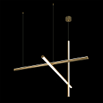 Люстра с 3-мя  пересекающимися цилиндрическими плафонами на тонких тросах Trumpet tube варинант исполнения - 5 | Loft Concept в Уфе