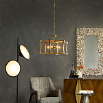 Подвесной светильник в форме фонаря коричневый Brown Eco Lantern варинант исполнения - 2 | Loft Concept в Уфе